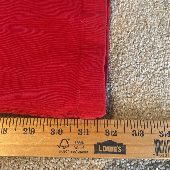 Vineyard Vines Red Corduroy Club Pants Size W33 L32 - Picture 4 of 12